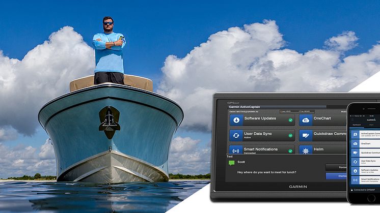 Garmin® presenterar mobilappen ActiveCaptain för den ultimata uppkopplade båtupplevelsen 