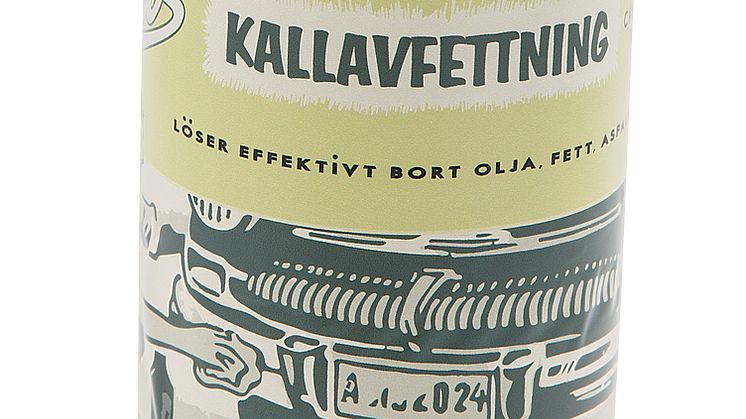 Kallavfettningen från Verktygsboden rengör effektivt på såväl torra som våta ytor.  