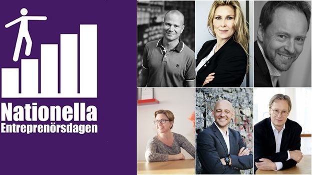 Daniel Mühlbach, Footway och Lensway, Jessica Löfström, Expandera Mera, Johan Waller, Business Wellness Group, Maria Mattsson Mähl, AlphaCE Coaching & Education, Niclas Carlsson, Founders Alliance, Pontus Braunerhjelm, Entreprenörskapsforum