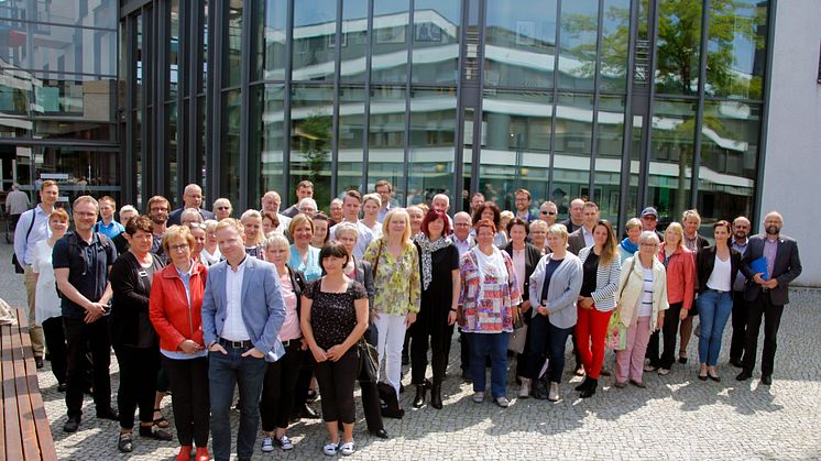 Bei der Gründung dabei: Mitglieder der Barnimer Pflegeinitiative Foto: Pressestelle LK Barnim/Oliver Köhler