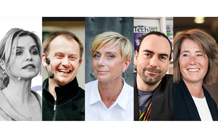 Fr v Anna Frankzen Starrin, Jonas Birgersson, Liza Nyberg, Joakim Jardenberg och  Johanna Frelin.