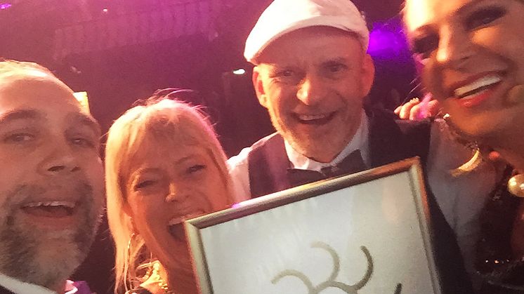 Peter Pålsson Bessler, Jeanette Larsson och Joakim Bengtsson från Scandorama tog emot priset som "Årets Bussresearrangör" för 23:e året i rad på norska Grand Travel Award.