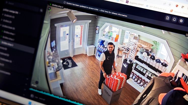 I den obemannade butiken vid Brollsta Golfklubb använder man sig av Coreparts lösning.