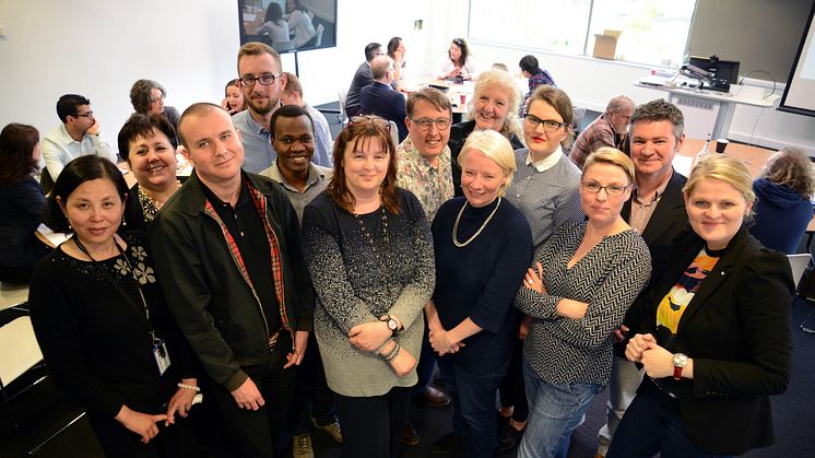 Dr Alison Pearce, centre, with fellow researchers on GETM3