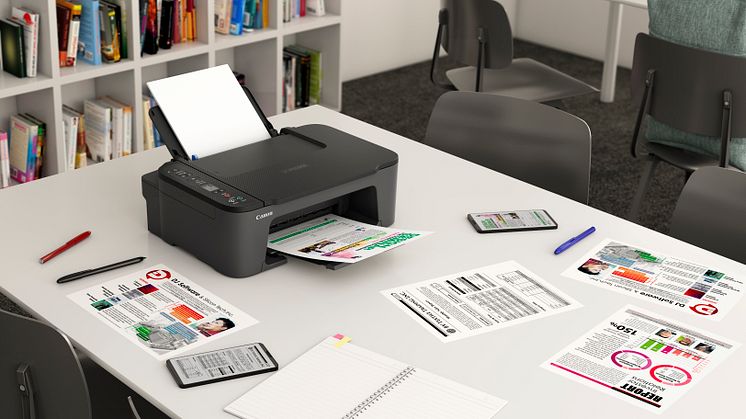 Print, scan and copy effortlessly with Canon’s PIXMA TS3450 Series, a compact and easy-to-use entry-level printer 
