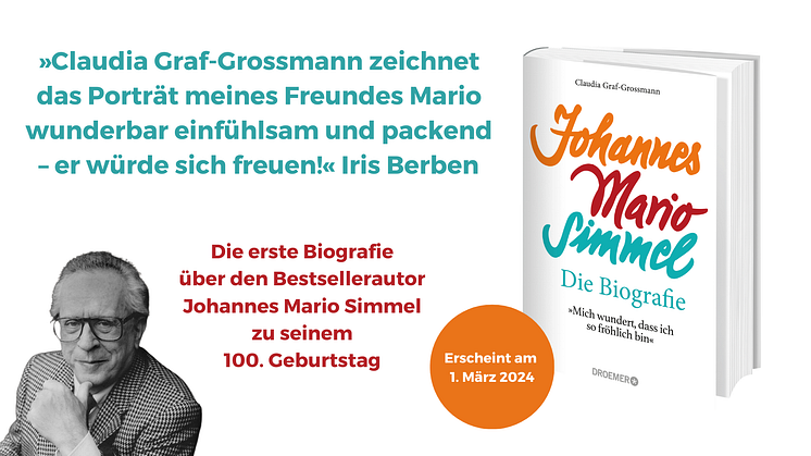 Droemer Knaur feiert 100 Jahre Johannes Mario Simmel und veröffentlicht die erste Biografie des Bestsellerautors 