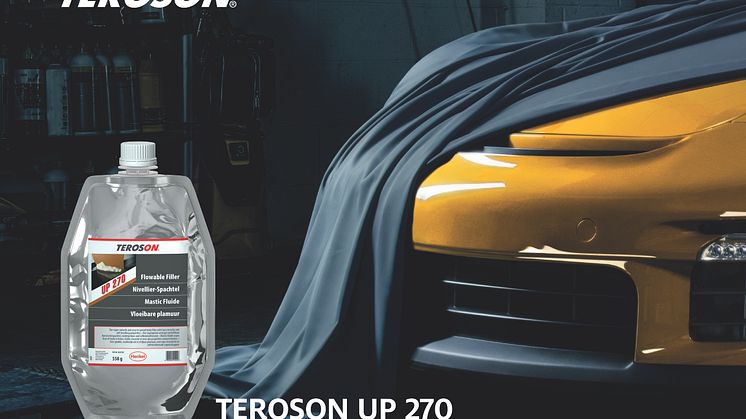 TEROSON UP 270, flowable filler, är Henkels nya superfina spackel. 