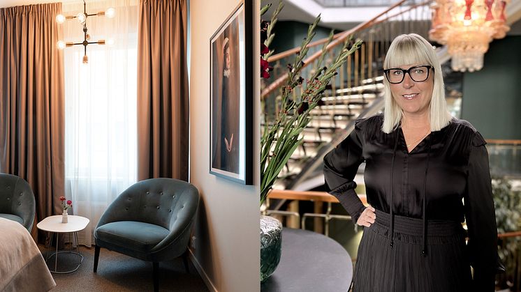 Jessica Carlde, hotelldirektör för Elite Palace Hotel i Stockholm.