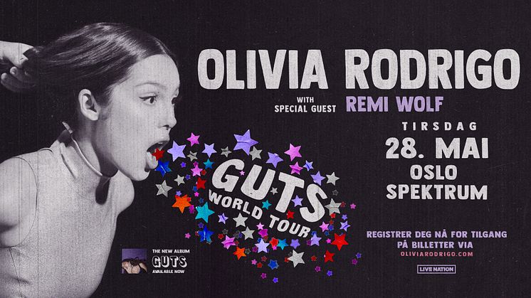 OLIVIA RODRIGO ANNONSERER GUTS WORLD TOUR 2024!