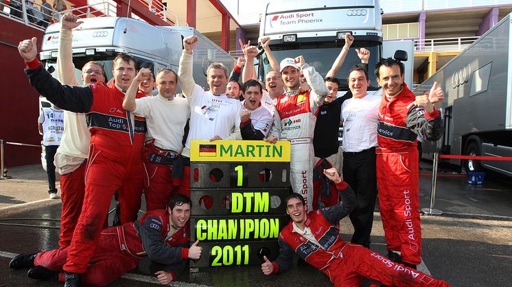 Audiföraren Martin Tomczyk DTM mästare 2011