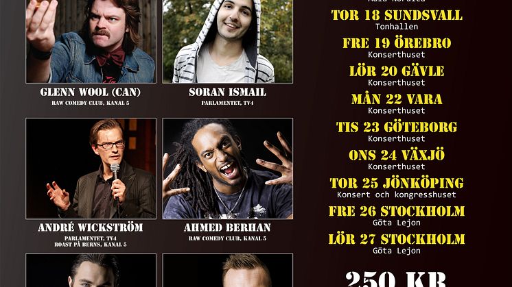 RAW Comedy Club på turné