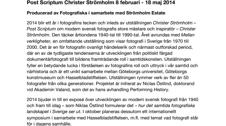 Post Scriptum Christer Strömholm