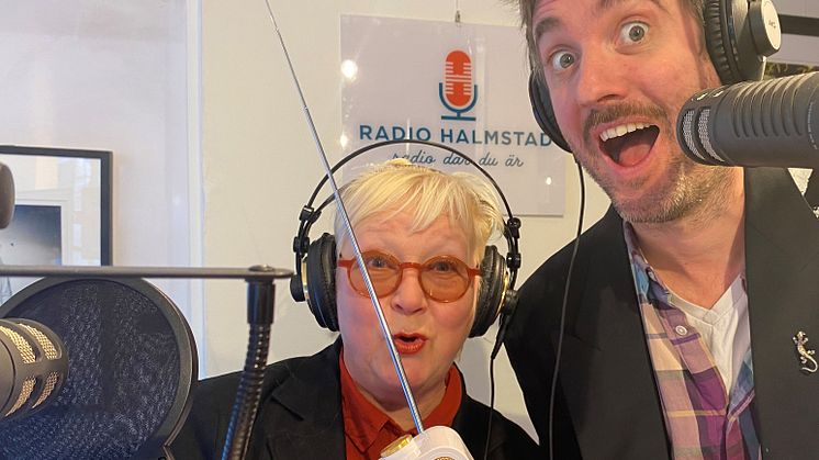 Radiokakans programledare Maggan Ek och Peter Bengtsson.