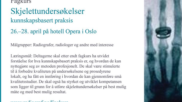 Kurs i skjelettundersøkelser