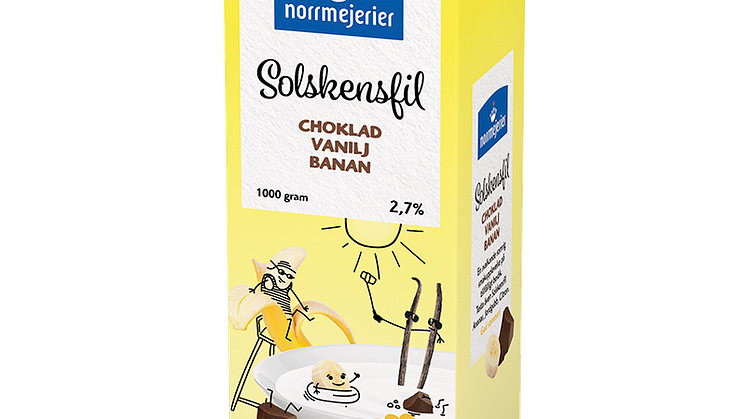 Norrmejerier Solskensfil - Choklad/Vanij/Banan