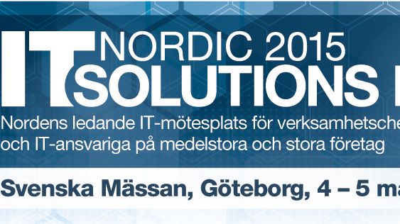 Vi ses på IT Solutions Expo i Göteborg!