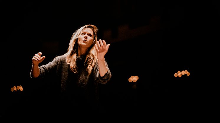 Kanadensiska dirigenten Barbara Hannigan är sedan 2019 Göteborgs Symfonikers förste gästdirigent.