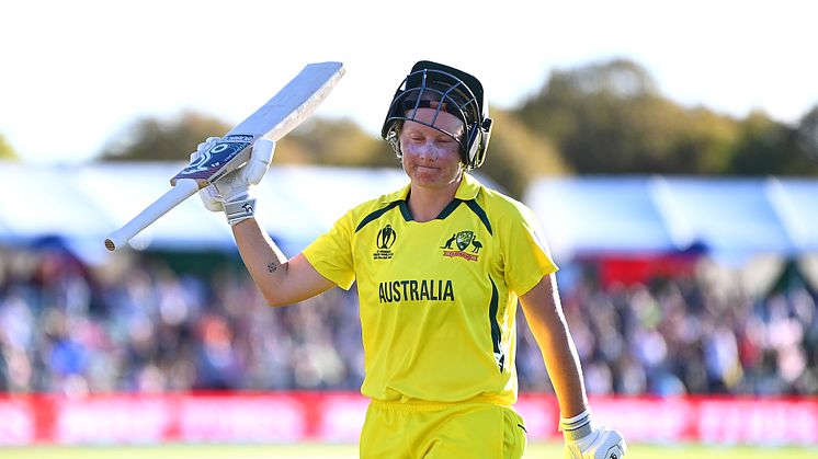 Healy scored 170 from 138 balls. Photo: Getty Images/ICC