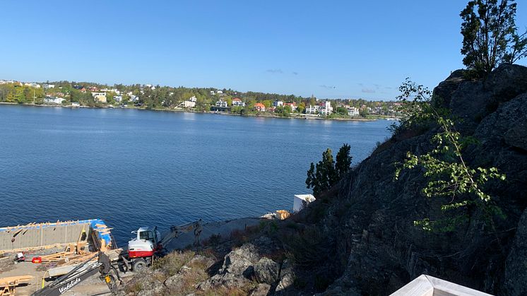 Det nya bostadsområdet på Telegrafberget får egen småbåtshamn