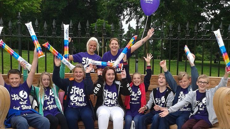 ​Survivors take a Step Out for Stroke in St Helens