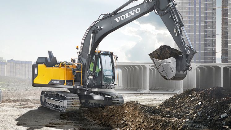 ​Volvo EC160E och EC180E förbättrar effektivitet och uthållighet