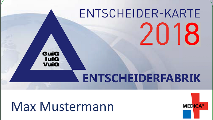 Haben Sie sich schon Ihre VIP-Karte für den Deutschen Krankenhaustag / MEDICA gesichert ?