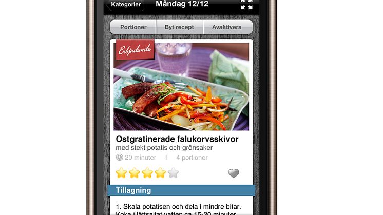 Populär mat-app nu också för Android