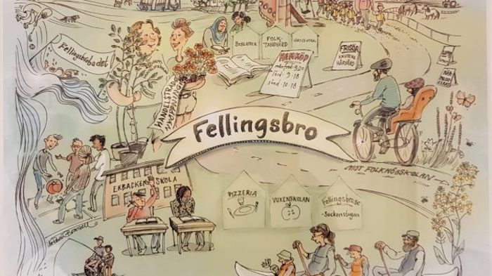 Fellingsbro finns numera som vykort. Det är skapat av Ida Rosén Branzell och finns att köpa i Sockenstugan i Fellingsbro.