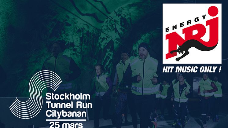 NRJ är officiell musikpartner till  Stockholm Tunnel Run Citybanan 2017