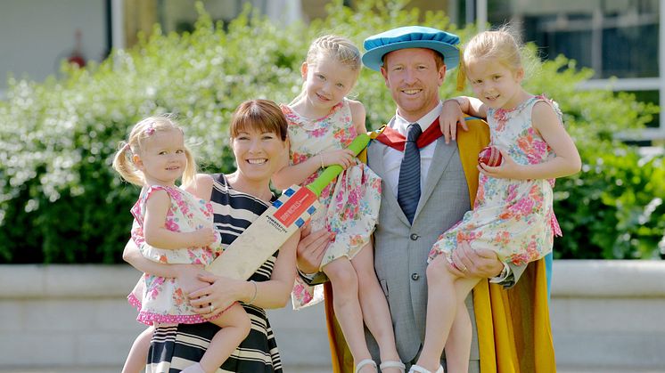 Northumbria University honours Paul Collingwood