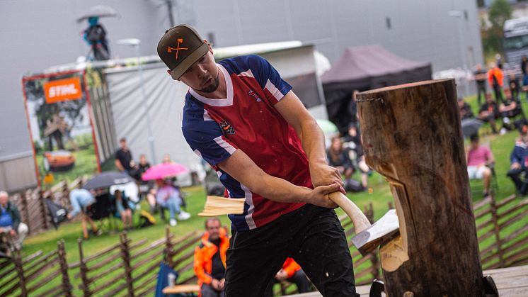 Den norske TIMBERSPORTS® atleten Bart Gevers sikter på pallen og rekord i Nordic Cup 2023.