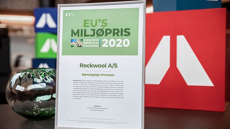 ROCKWOOL får EU’s miljøpris 2020 i Danmark