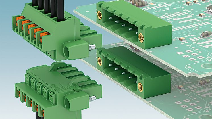 New vertical PCB connectors