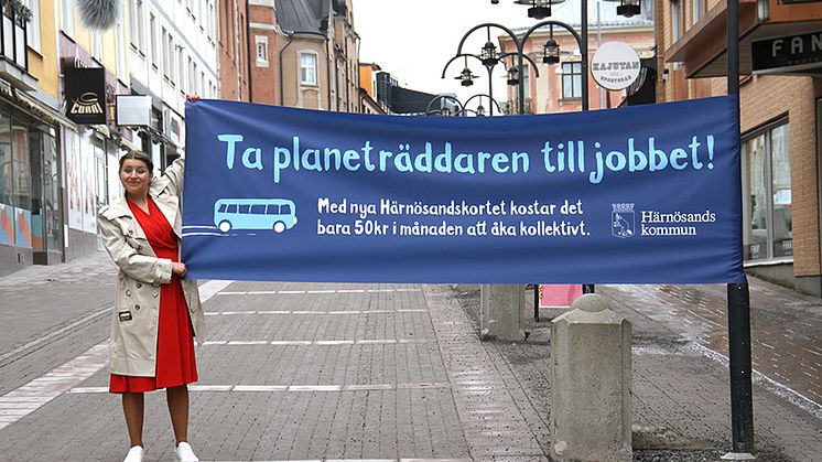 Från 1 juni kostar det 50 kronor i månaden att åka buss inom Härnösands kommun med Härnösandskortet.