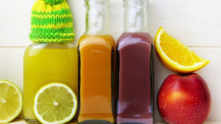 Juice, nektar och must, både koncentrat och drickfärdig, ska gå att panta från 1 januari 2023. Foto: Pixabay.