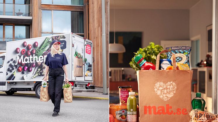 Konkurrensverket godkänner samgåendet mellan Mat.se och Mathem – Axfood ny delägare i Mathem
