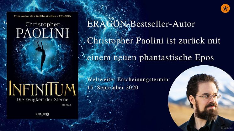 Mit seinen bildgewaltigen Epos »INFINITUM« entführt ERAGON-Autor Christopher Paolini in neue unbekannte Welten