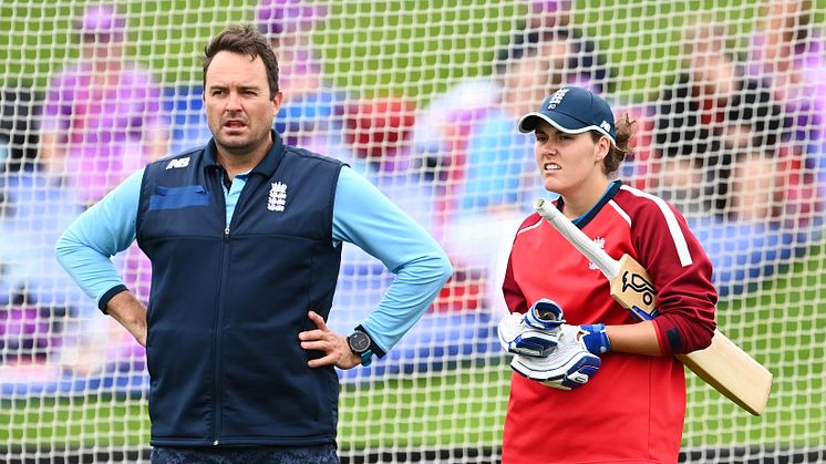 Macdonald with Nat Sciver. Photo: Getty Images