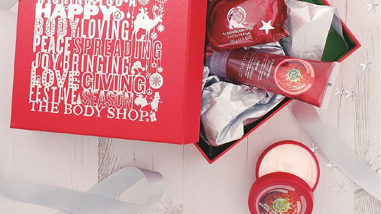 Julens gåvor kommer från The Body Shop
