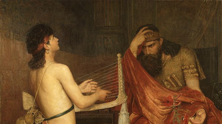 Ernst Josephson, David och Saul, 1878. Olja på duk, 110,5 x 144 cm. Foto: Erik Cornelius/Nationalmuseum.
