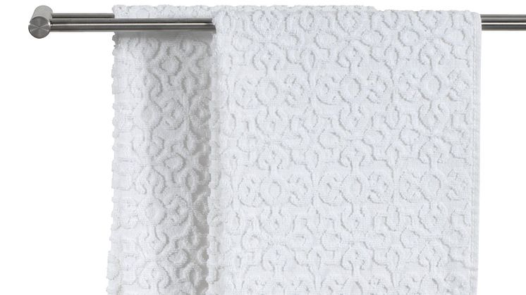 Håndklæde STIDSVIG 50x100 hvid (79,95,- DKK)