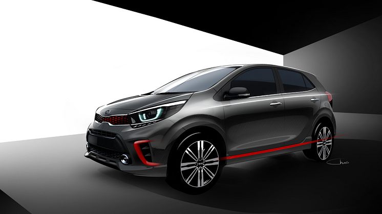 Första designskisserna på nya Picanto