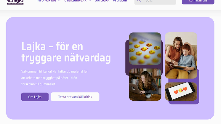  Hälsa och demokrati på nätet i fokus när utbildningssajten Lajka nylanseras 
