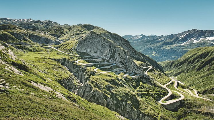 Gotthard Passstraße - Tremola, bei Airolo © Switzerland Tourism/Nico Schaerer