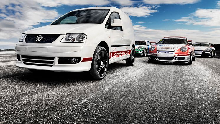 Volkswagen Caddy Carrera Cup Edition: Sportig skåpbil med extra allt