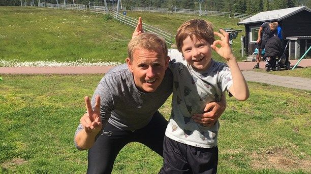 Måns Möller och Liam på Summercamp 2016. Foto: Johan Thorén