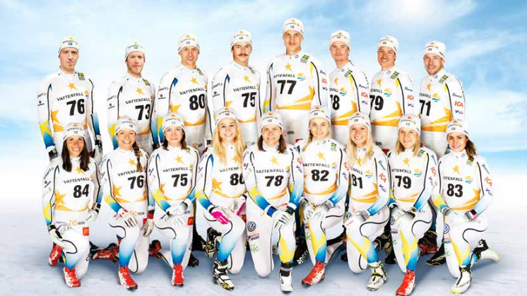 Swedish cross-country skiers keep on racing  in Craft sportswear