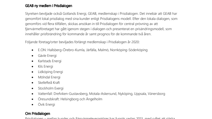 Mölndal Energi och Öresundskraft är Klimatdialogens första medlemmar