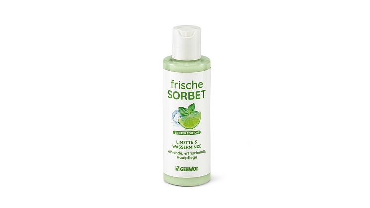 Neu: GEHWOL frische Sorbet mit Wasserminze & Limette (Limitierte Sommer-Edition)