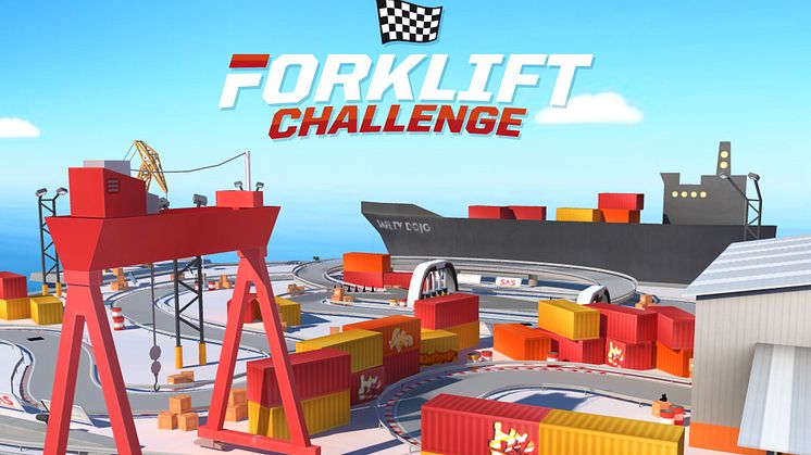 Toyotas mobiltruckspel Forklift Challenge